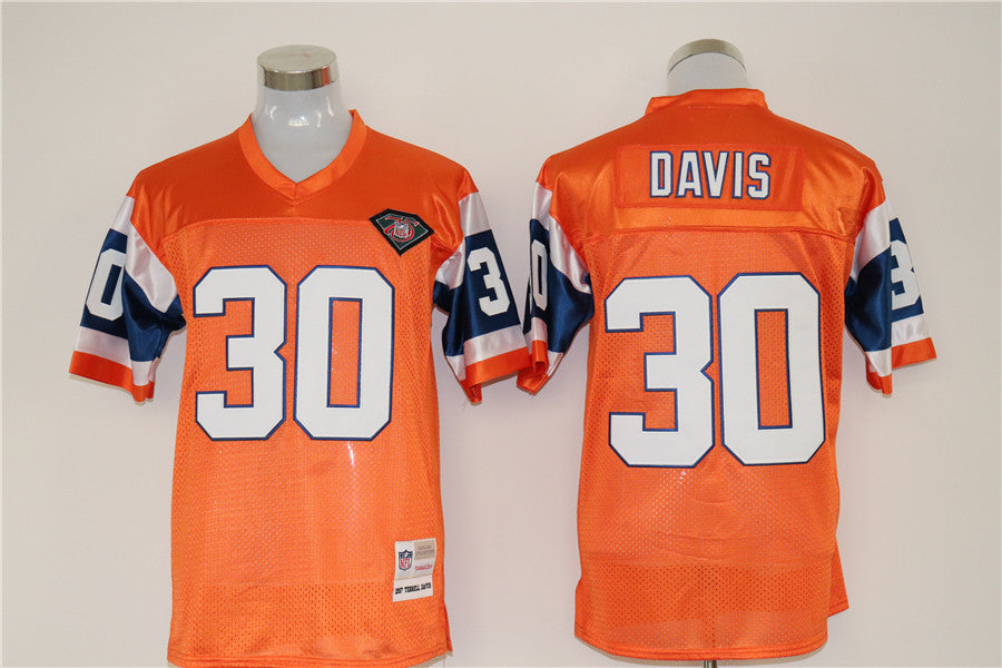 Men’s Denver Broncos Terrell Davis Mitchell & Ness Orange Legacy Jersey