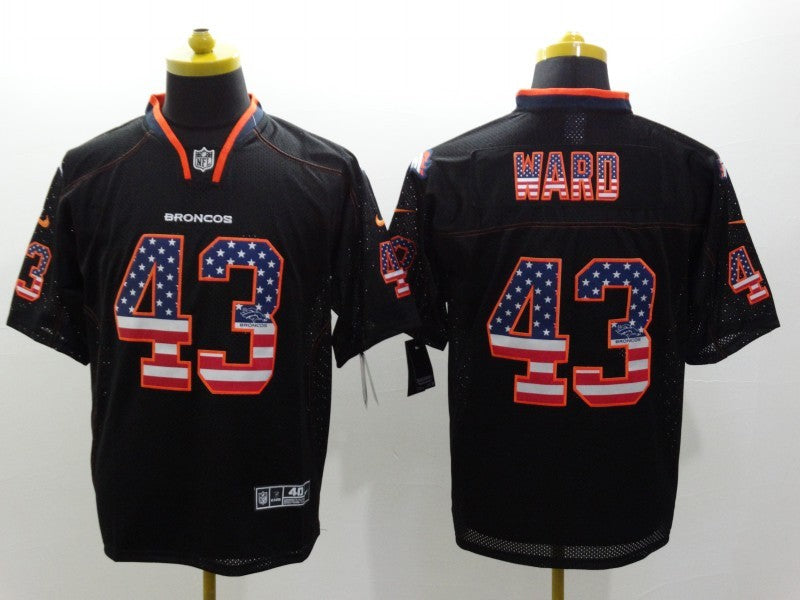 Men’s Denver Broncos TJ Ward #43 Black Jersey