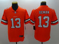Men’s Denver Broncos Trevor Siemian #13 Orange Jersey