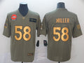 Men’s Denver Broncos Von Miller #58 Brown Authentic Jersey