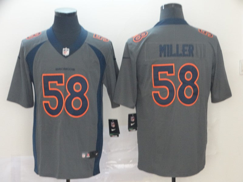 Men’s Denver Broncos Von Miller #58 Gray Inverted Legend Jersey