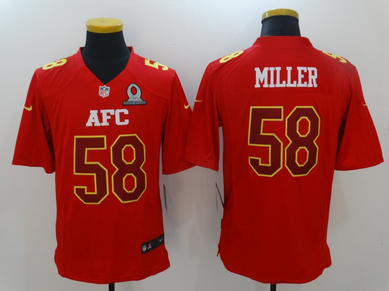 Men’s Denver Broncos Von Miller #58 Red Jersey