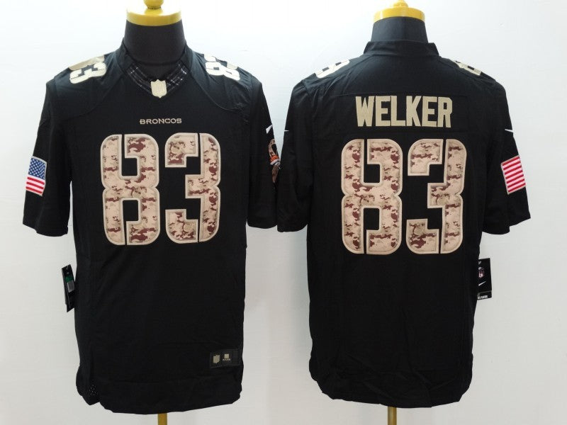 Men’s Denver Broncos Wes Welker #83 Black Jersey