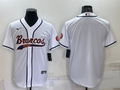 Men’s Denver Broncos White Blank Jersey