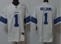 Mens Detroit Lions #1 Jameson Williams Nike 2025 White Vapor F.U.S.E. Limited Jersey