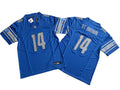 Mens Detroit Lions #14 Amon-Ra St. Brown Nike Blue F.U.S.E. Vapor Limited Jersey