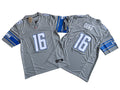 Men’s Detroit Lions #16 Jared Goff Nike Steel Alternate 2023 F.U.S.E. Vapor Limited Jersey