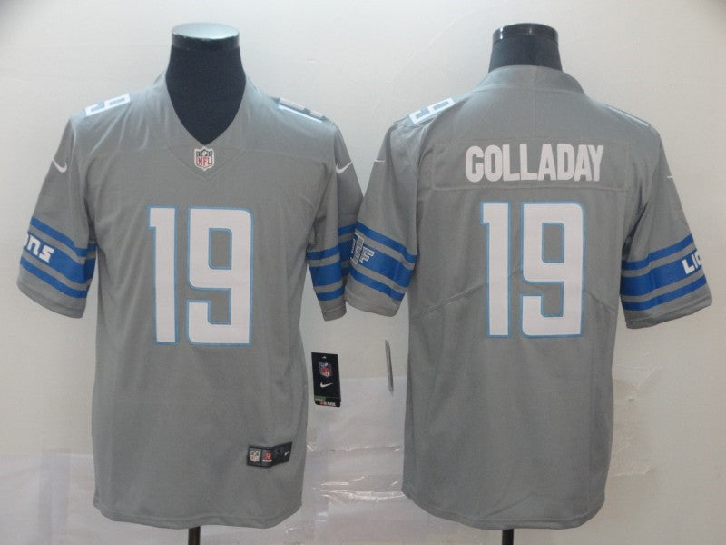 Men’s Detroit Lions #19 Kenny Golladay Nike Steel Vapor Untouchable Color Rush Limited Player Jersey