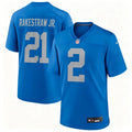 Mens Detroit Lions #2 Ennis Rakestraw Jr.  Nike Royal Alternate Retro F.U.S.E. Limited Jersey
