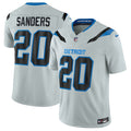 Men’s Detroit Lions #20 Barry Sanders Silver 2026 F.U.S.E. Rivalries Collection Limited Stitched Football Jersey
