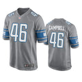 Mens Detroit Lions #46 Jack Campbell Nike Steel Alternate Team Vapor Limited Jersey