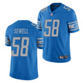Men’s Detroit Lions #58 Penei Sewell Nike Blue Vapor Untouchable Limited Jersey