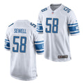Men’s Detroit Lions #58 Penei Sewell Nike White Vapor Untouchable Limited Jersey
