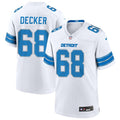 Mens Detroit Lions #68 Taylor Decker Nike 2024 White Vapor F.U.S.E. Limited Jersey