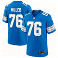 Mens Detroit Lions #76 Blake Miller Nike Blue Vapor F.U.S.E. Limited Jersey