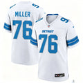 Mens Detroit Lions #76 Blake Miller Nike White Vapor F.U.S.E. Limited Jersey