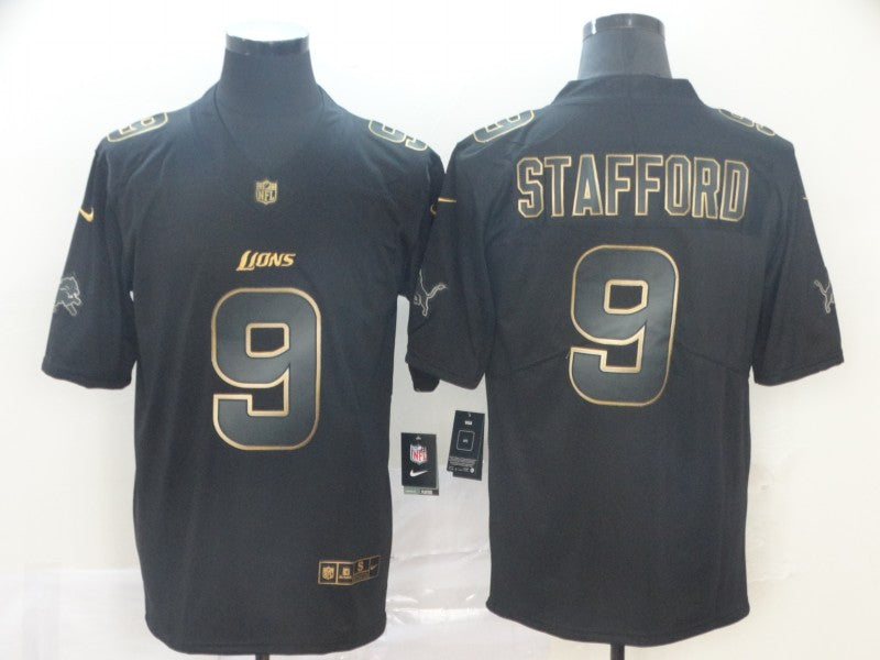 Men’s Detroit Lions #9 Matthew Stafford Black Jersey