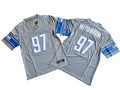 Men’s Detroit Lions #97 Aidan Hutchinson Nike Steel Alternate F.U.S.E. Vapor Limited Jersey