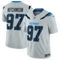 Men’s Detroit Lions #97 Aidan Hutchinson Silver 2026 F.U.S.E. Rivalries Collection Limited Stitched Football Jersey