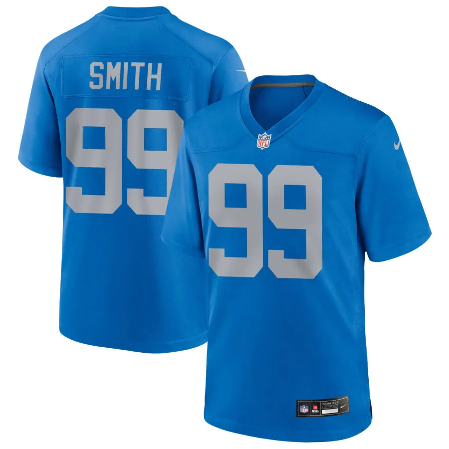 Mens Detroit Lions #99 Za’Darius Smith Nike Royal Alternate Retro F.U.S.E. Limited Jersey