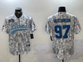 Men’s Detroit Lions Aidan Hutchinson #97 Arctic Camo 2024 Salute to Service Jersey