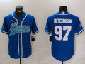 Men’s Detroit Lions Aidan Hutchinson #97 Blue Jersey
