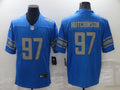 Men’s Detroit Lions Aidan Hutchinson #97 Blue Jersey
