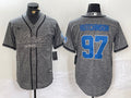 Men’s Detroit Lions Aidan Hutchinson #97 Gray Jersey