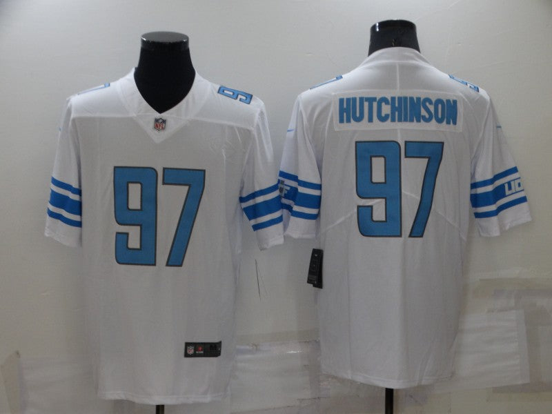 Men’s Detroit Lions Aidan Hutchinson #97 White Jersey