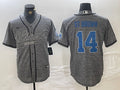 Men’s Detroit Lions Amon-Ra St. Brown #14 Gray Jersey