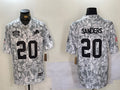 Men’s Detroit Lions Barry Sanders #20 Arctic Camo 2024 Salute to Service Retired Limited Jersey