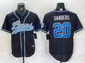 Men’s Detroit Lions Barry Sanders #20 Black Jersey