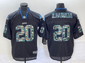 Men’s Detroit Lions Barry Sanders #20 Black Jersey