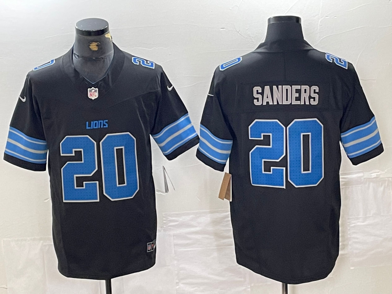 Men’s Detroit Lions Barry Sanders #20 Black Vapor F.U.S.E. Limited Jersey