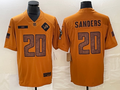 Men’s Detroit Lions Barry Sanders #20 Brown 2023 Salute To Service Retired Limited Jersey