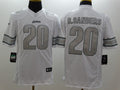 Men’s Detroit Lions Barry Sanders #20 White Jersey