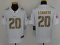 Men’s Detroit Lions Barry Sanders #20 White Jersey
