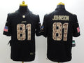 Men’s Detroit Lions Calvin Johnson #81 Black Jersey