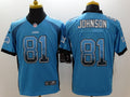 Men’s Detroit Lions Calvin Johnson #81 Blue Jersey