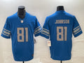 Men’s Detroit Lions Calvin Johnson #81 Blue Jersey