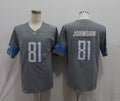Men’s Detroit Lions Calvin Johnson #81 Gray Jersey