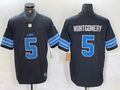 Men’s Detroit Lions David Montgomery #5 Black 2nd Alternate Jersey