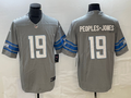Men’s Detroit Lions Donovan Peoples-Jones #19 Gray Jersey
