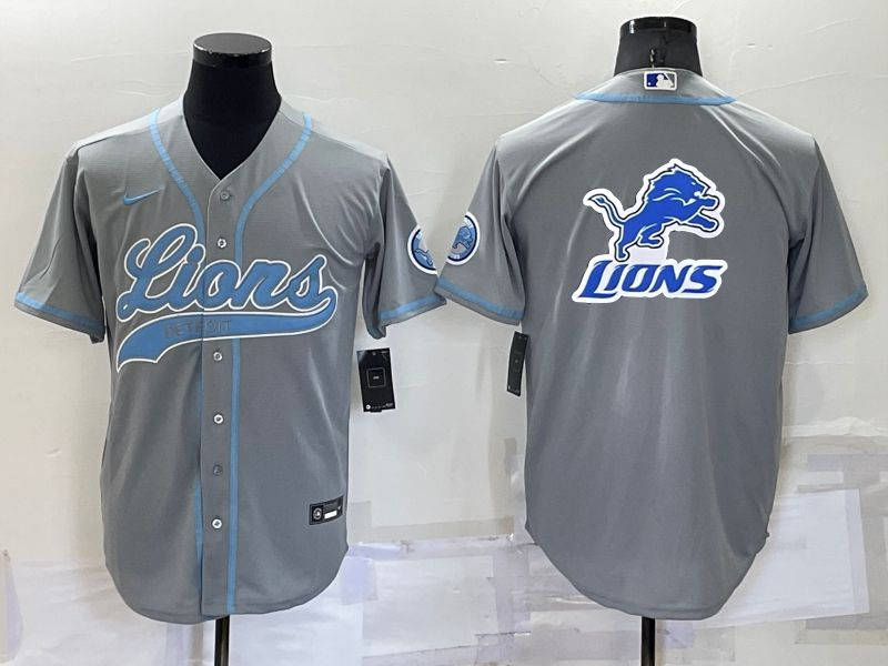 Men’s Detroit Lions Gray Jersey