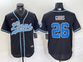 Men’s Detroit Lions Jahmyr Gibbs #26 Black Jersey