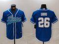 Men’s Detroit Lions Jahmyr Gibbs #26 Blue Jersey
