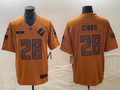Men’s Detroit Lions Jahmyr Gibbs #26 Brown 2023 Salute To Service Limited Jersey