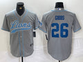 Men’s Detroit Lions Jahmyr Gibbs #26 Gray Jersey