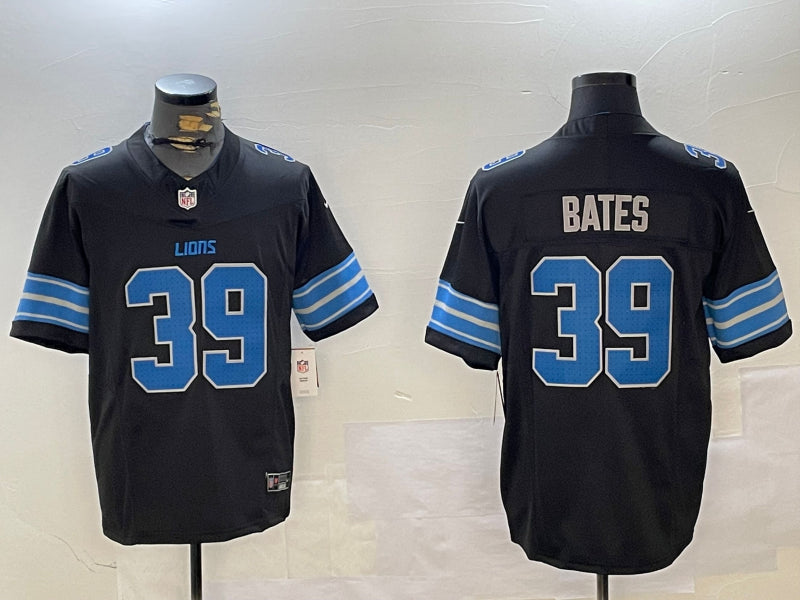 Men’s Detroit Lions Jake Bates #39 Black Team Jersey