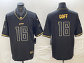 Men’s Detroit Lions Jared Goff #16 Black Jersey